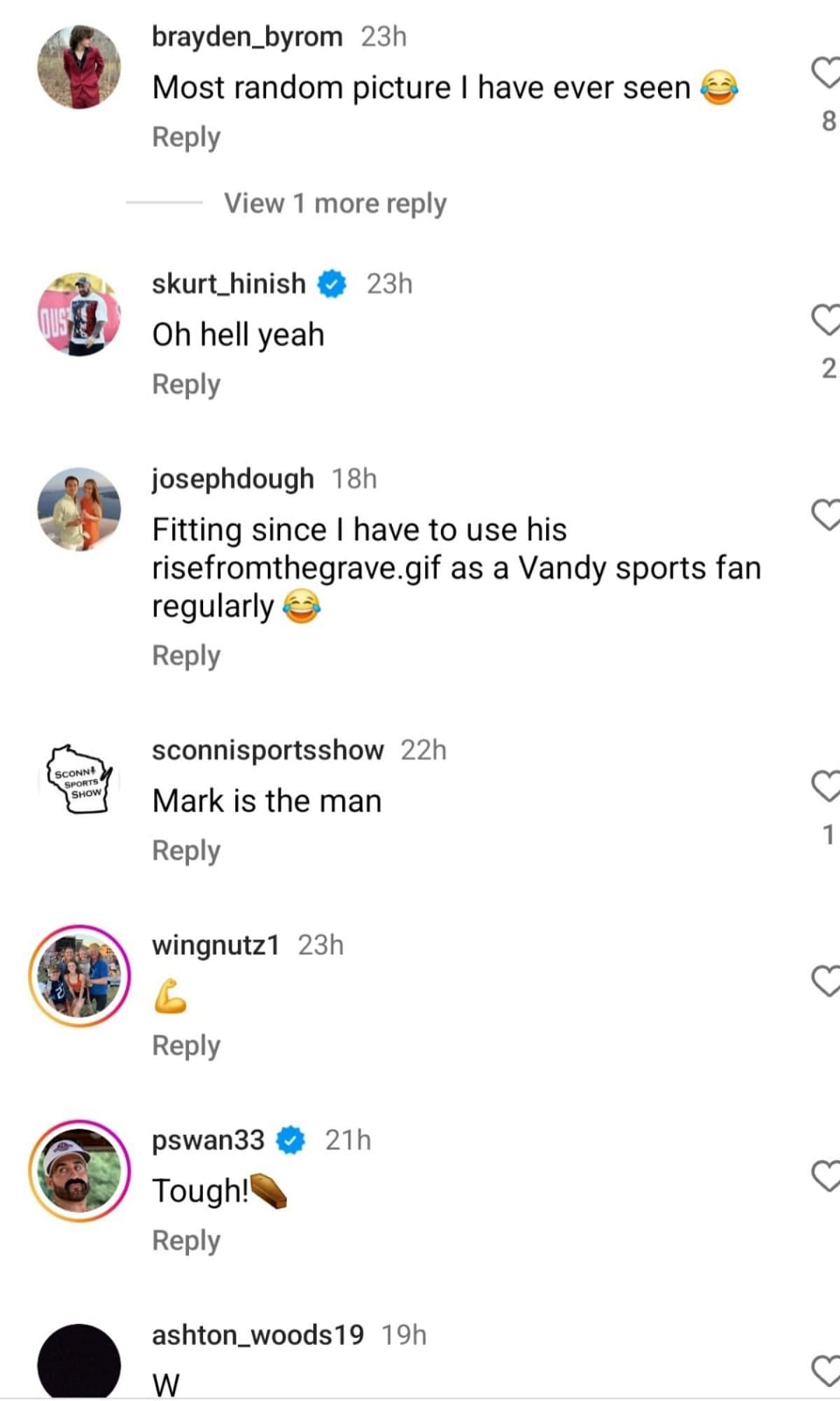 Some reactions from Instagram.